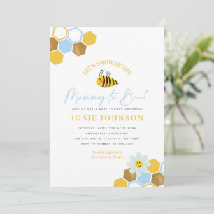 Invitación a Baby Shower con temas de interés