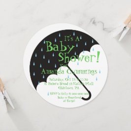 Invitación a Baby Shower Cute Umbrella | Ronda