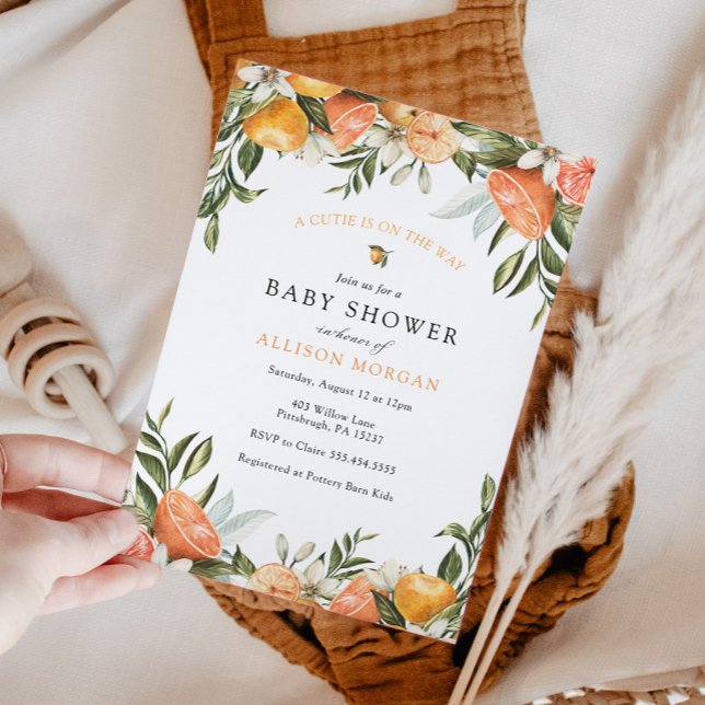 Invitación a Baby Shower Cutie (Subido por el creador)