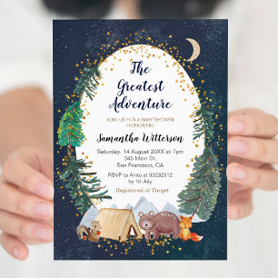 Invitación a Baby Shower de Adventure Forest