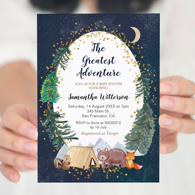 Invitación a Baby Shower de Adventure Forest (Subido por el creador)