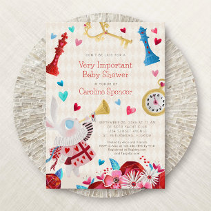 Invitación a Baby Shower de Alice Wonderland