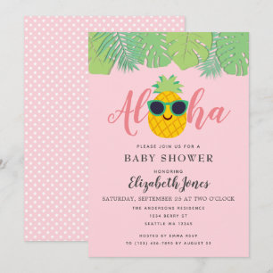 Invitación a Baby Shower de Aloha