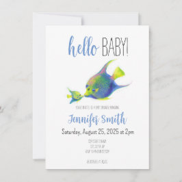 Invitación a Baby Shower de Angel Fish