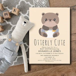 Invitación a Baby Shower de animales de la red col