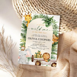 Invitación a Baby Shower de animales de Safari