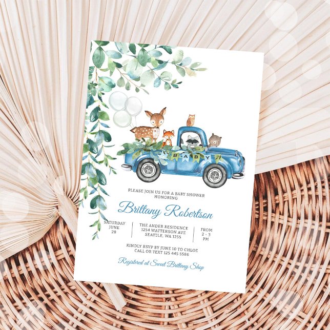 Invitación a Baby Shower de Animales del Bosque (Subido por el creador)