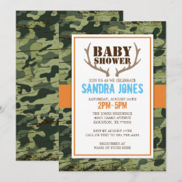 Invitación a Baby Shower de Antlers de venado