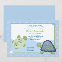 Invitación a Baby Shower de arrecife de tortuga - 