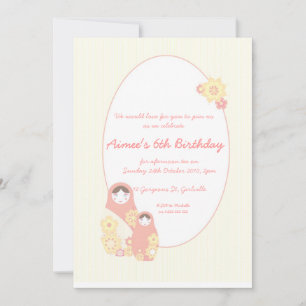 Invitación a Baby Shower de Babushka