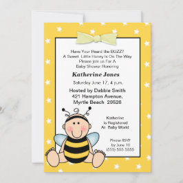 Invitación a Baby Shower de Baby Bee