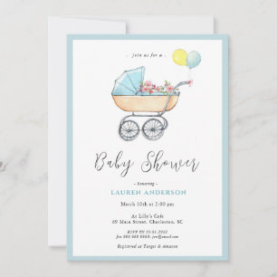 Invitación a Baby Shower de Baby Boy
