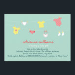 Invitación a Baby Shower de Baby Couture<br><div class="desc">Las invitaciones impresas de forma muy bonita que se pueden personalizar para su ocasión especial. Visita la tienda de Impresiones Origami para ver sobres y otros productos que coincidan con este diseño.</div>