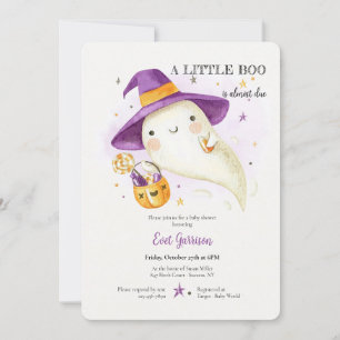 Invitación a Baby Shower de Baby Ghost