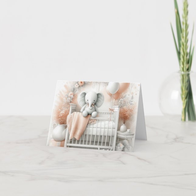 Invitación a Baby Shower de Baby Girl (Anverso)