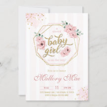 Invitación a Baby Shower de Baby Girl