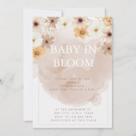 Invitación a Baby Shower de Baby in Bloom