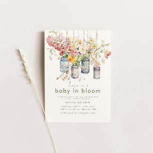 Invitación a Baby Shower de Baby in Bloom