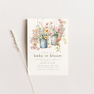 Invitación a Baby Shower de Baby in Bloom