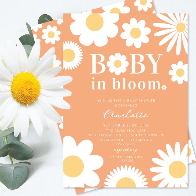 Invitación a Baby Shower de Baby In Bloom (Subido por el creador)