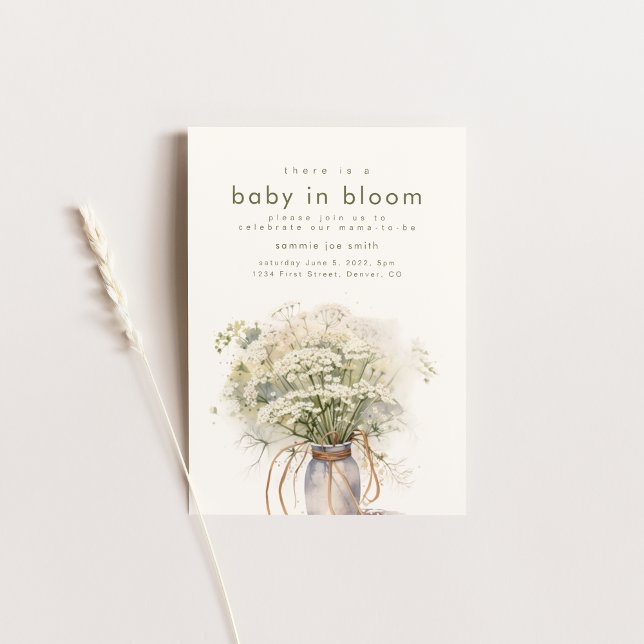 Invitación a Baby Shower de Baby in Bloom (Subido por el creador)