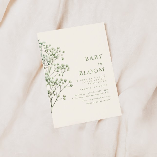 Invitación a Baby Shower de Baby in Bloom (Subido por el creador)