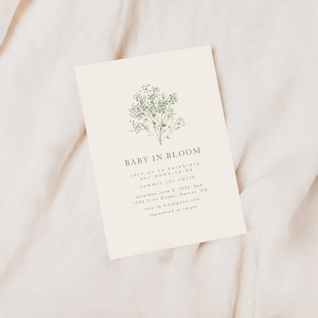 Invitación a Baby Shower de Baby in Bloom (Subido por el creador)