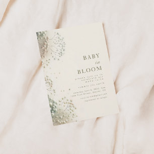 Invitación a Baby Shower de Baby in Bloom