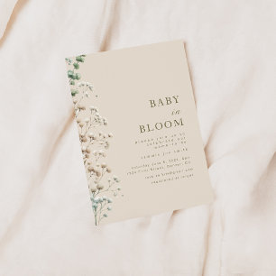 Invitación a Baby Shower de Baby in Bloom