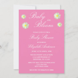 Invitación a Baby Shower de Baby In Bloom