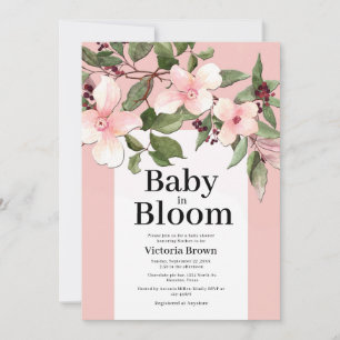 Invitación a Baby Shower de Baby in Bloom