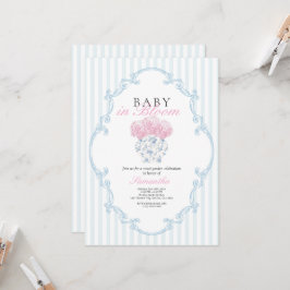 Invitación a Baby Shower de Baby in Bloom