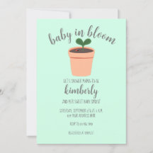 Invitación a Baby Shower de Baby In Bloom