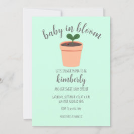 Invitación a Baby Shower de Baby In Bloom