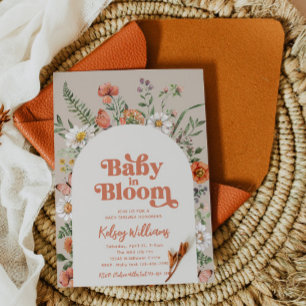 Invitación a Baby Shower de Baby In Bloom   Bebé s