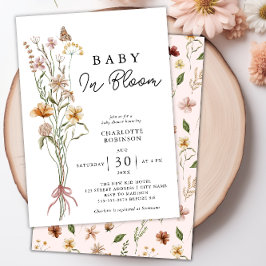 Invitación a Baby Shower de Baby In Bloom Floral S