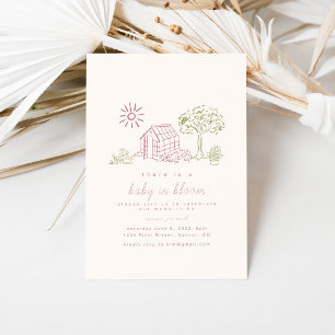 Invitación a Baby Shower de Baby in Bloom Garden