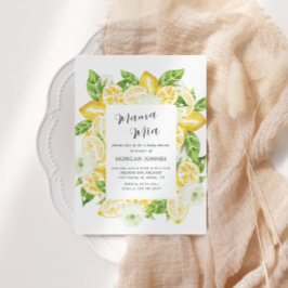 Invitación a Baby Shower de Baby In Bloom Lemon Bo