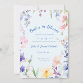 Invitación a Baby Shower de Baby in Bloom Wildflow