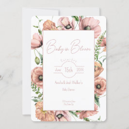 Invitación a Baby Shower de Baby in Bloom Wildflow
