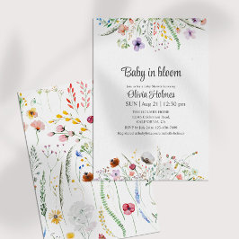 Invitación a Baby Shower de Baby in Bloom Wildflow