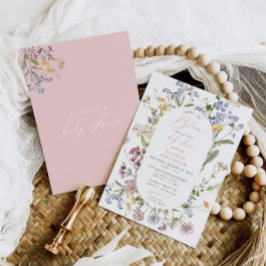 Invitación a Baby Shower de Baby in Bloom Wildflow