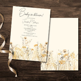 Invitación a Baby Shower de Baby in Bloom Wildflow
