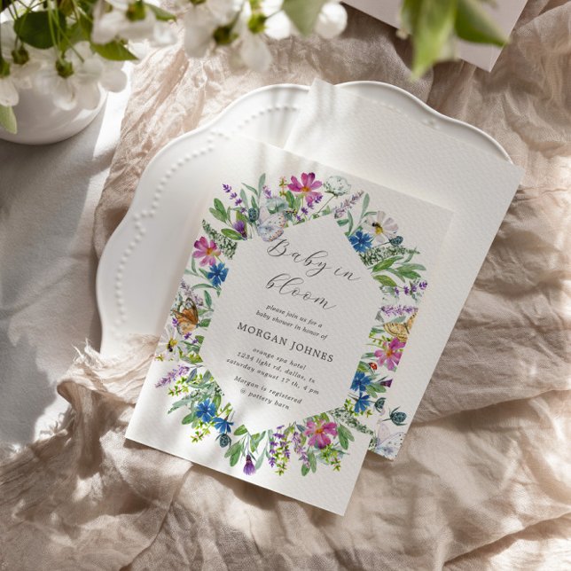 Invitación a Baby Shower de Baby In Bloom Wildflow (Subido por el creador)