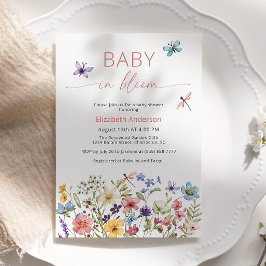 Invitación a Baby Shower de Baby in Bloom Wildflow