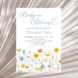 Invitación a Baby Shower de Baby in Bloom Wildflow