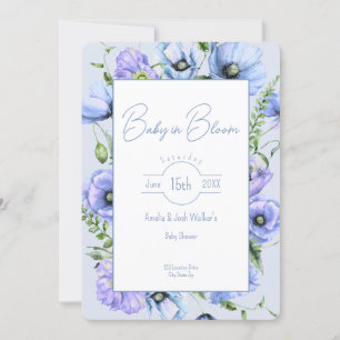 Invitación a Baby Shower de Baby in Bloom Wildflow