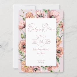 Invitación a Baby Shower de Baby in Bloom Wildflow