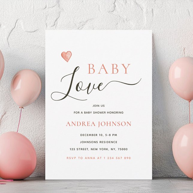 Invitación a Baby Shower de Baby Love El día de Sa (Subido por el creador)