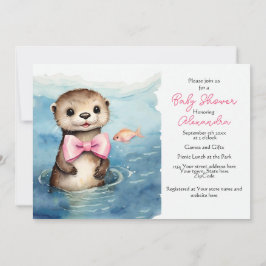 Invitación a Baby Shower de Baby Otter
